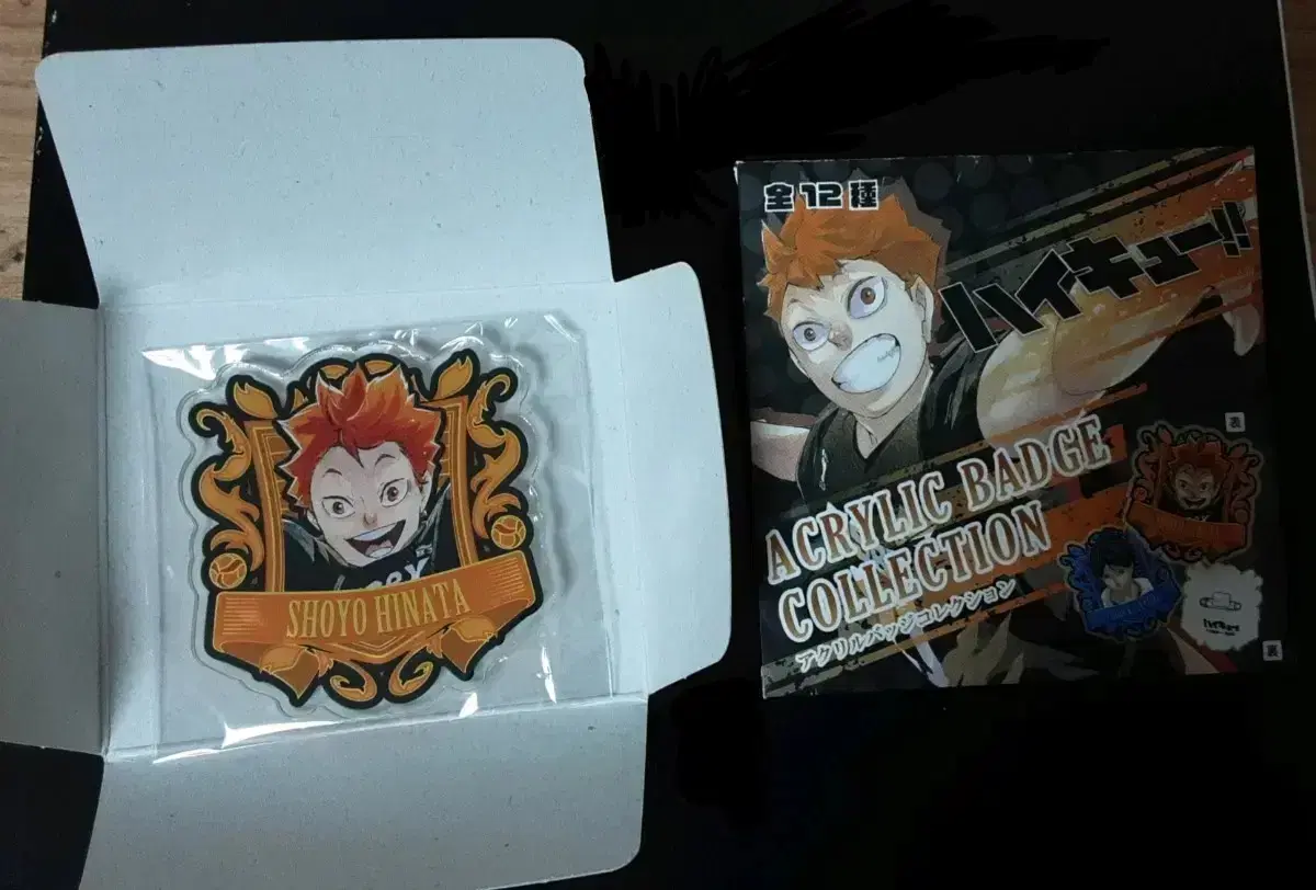 Jumper haikyuu hinata acrylic badge