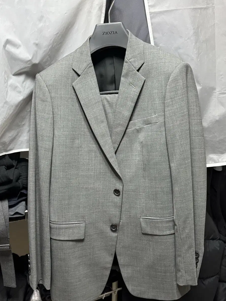 Terry NewTailor Charcoal Suit Set 36/29