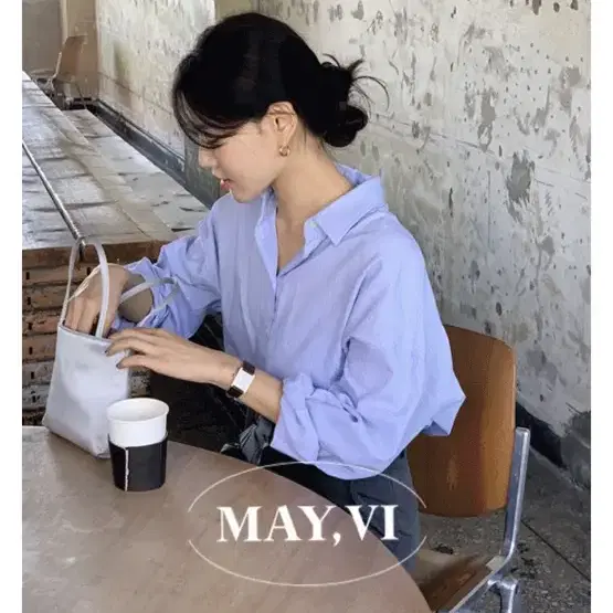 언더비 mayvi oer stripe shirts