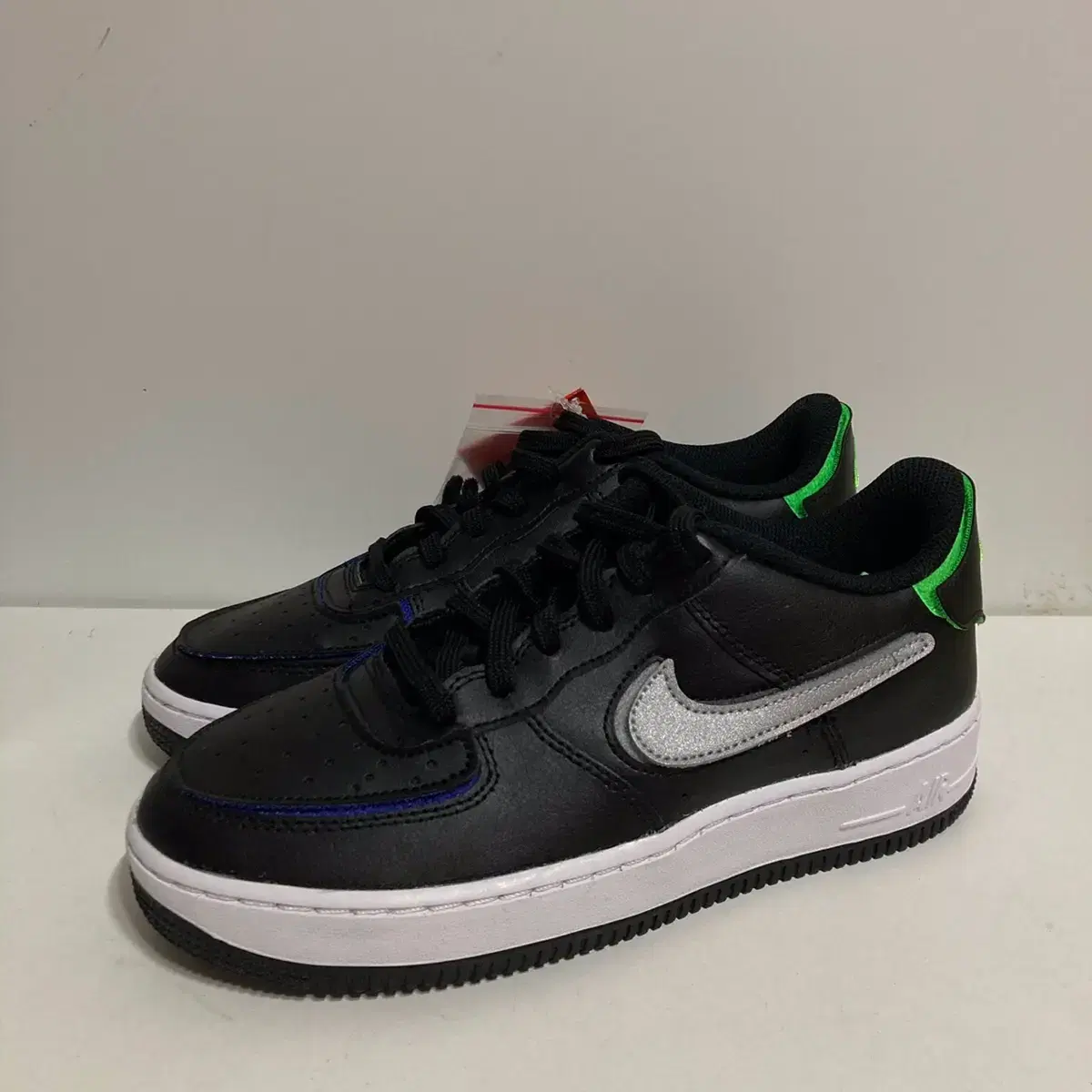 [230 235 240 245] Nike Air Force 1/1 Black Silver GS