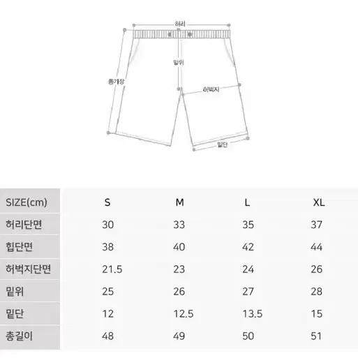 스판 5부 블랙팬츠