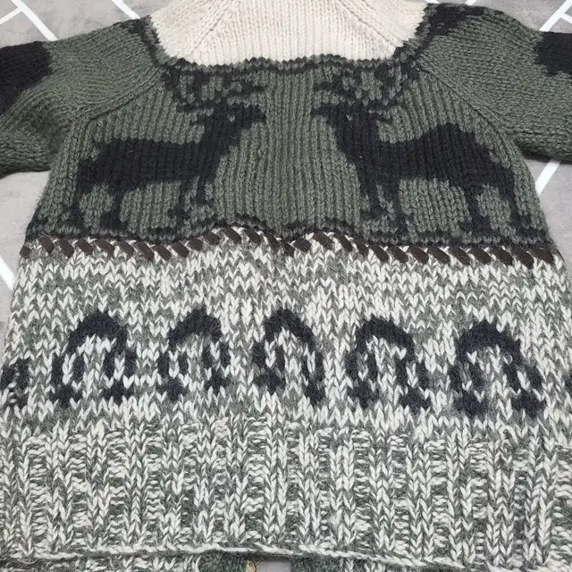 h&m hand knitted 코위찬집업