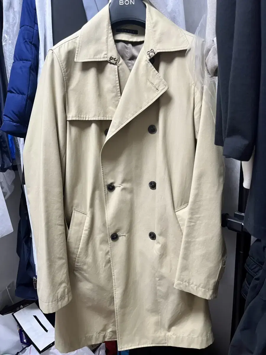 Vintage Terry Men's Trench Coat XS Beige