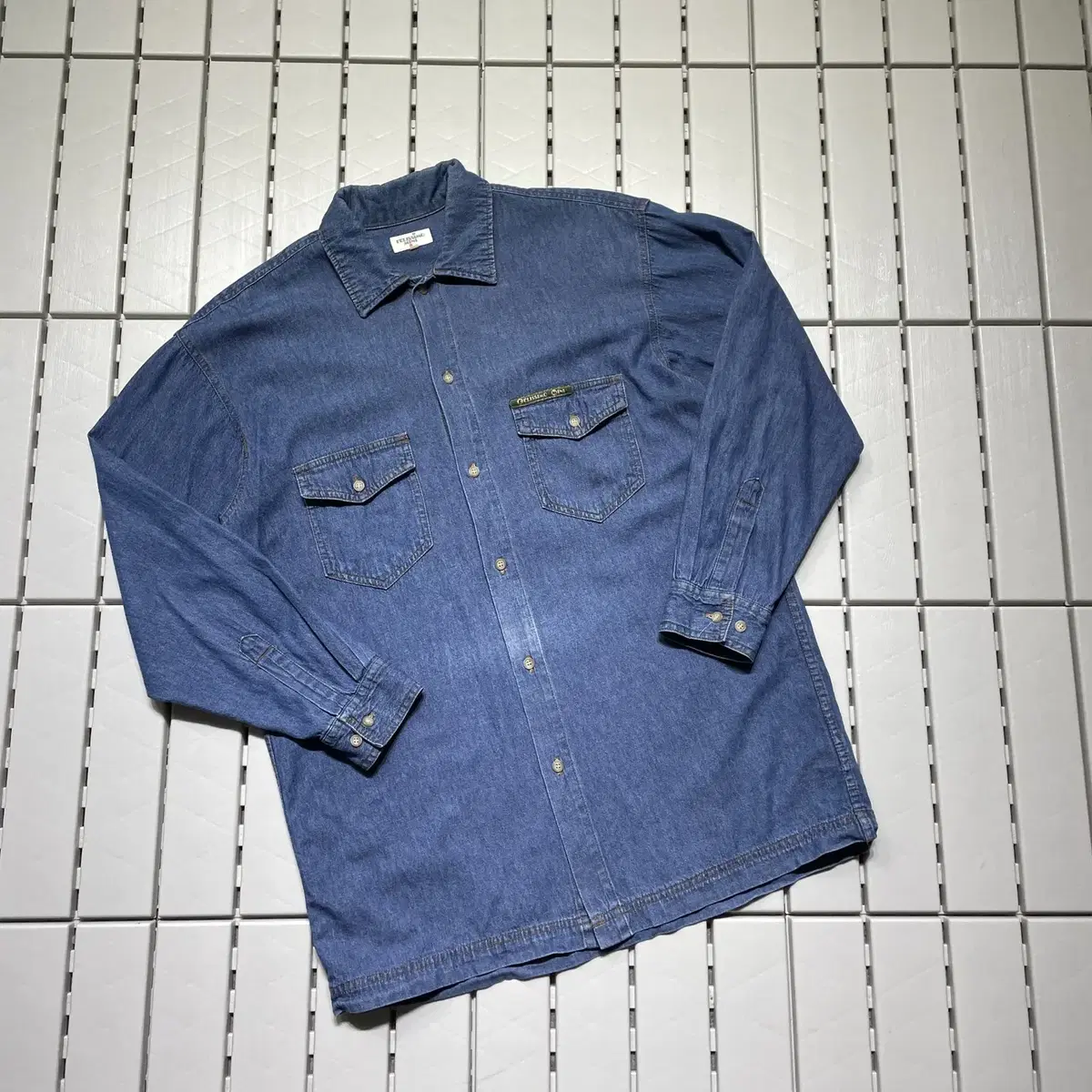 Vintage denim shirt pocket100 3230