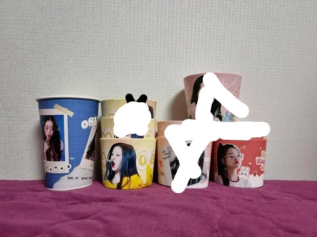 iz*one ive jang wonyoung cupholder paper cups