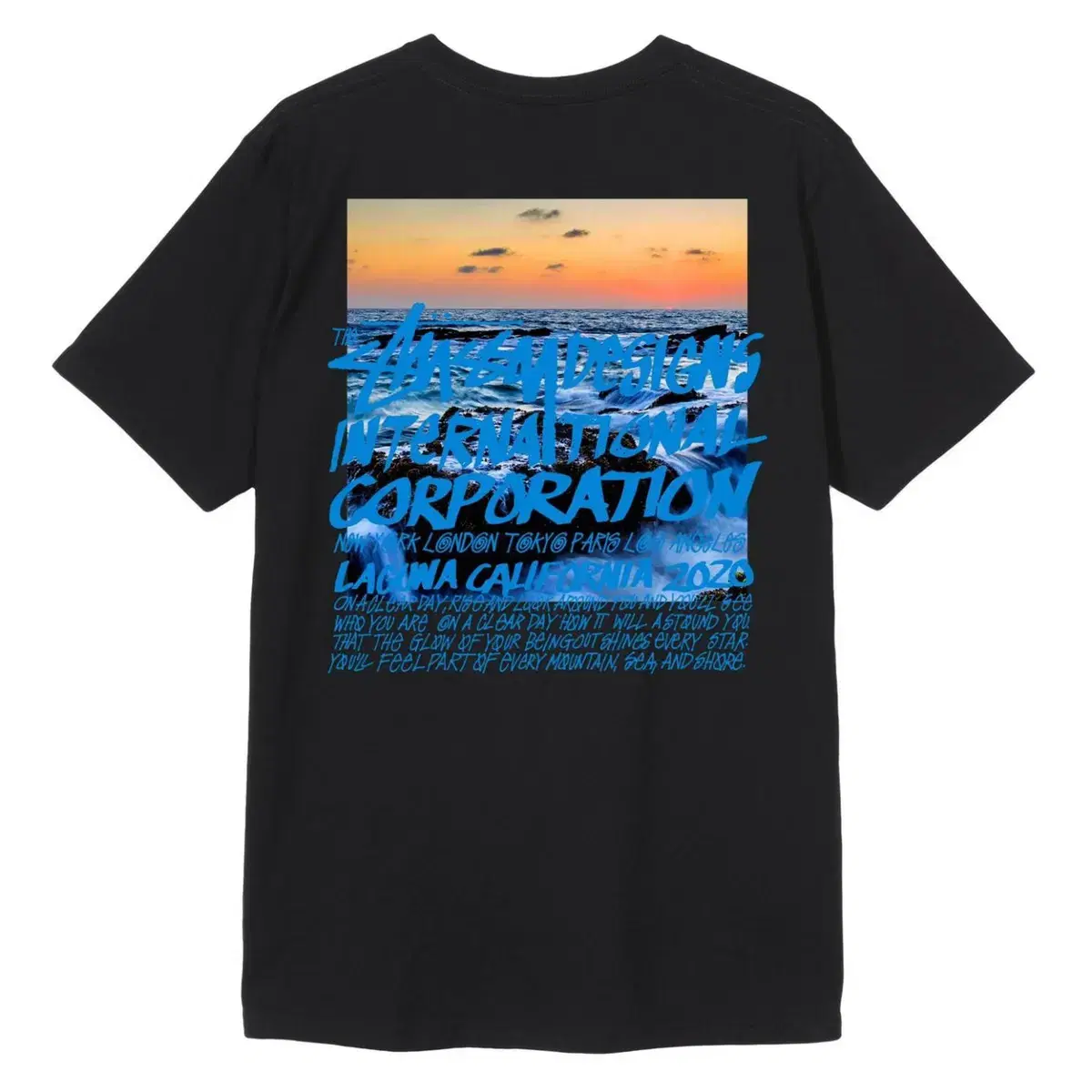 스투시 stussy clear day tee 클리어 데이 반팔티셔츠