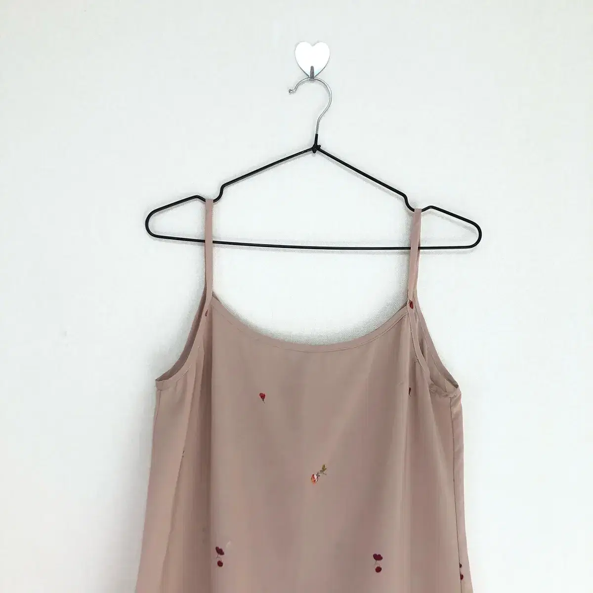 Vintage beige sleeveless flower dress