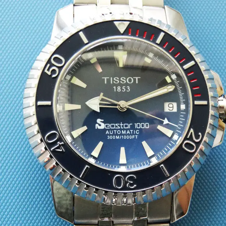 남성용  빈티지 티쏘  TISSOT  씨스타  1000  자동 다이버