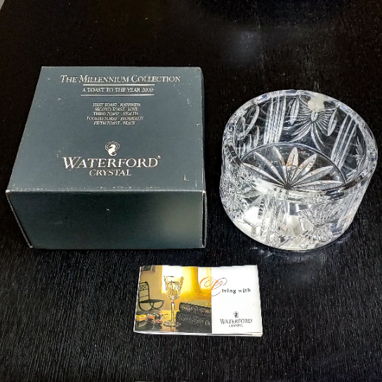 명품 Waterford Cristal 밀레니엄 기념콜렉션ㅡ샴페인병 코스터