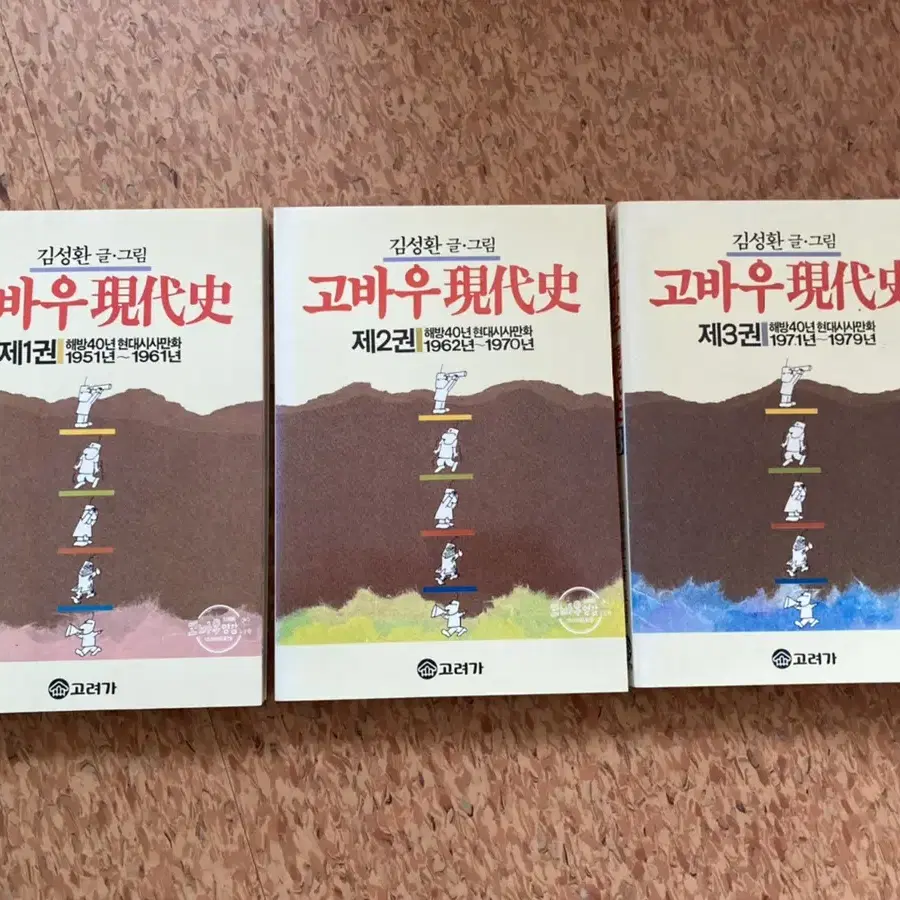 고바우현대사 1,2,3권 1987초판