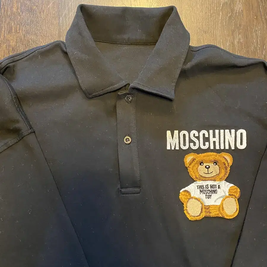 오늘만!)Moschino 모스키노 테디베어 블랙 폴로 드레스 36