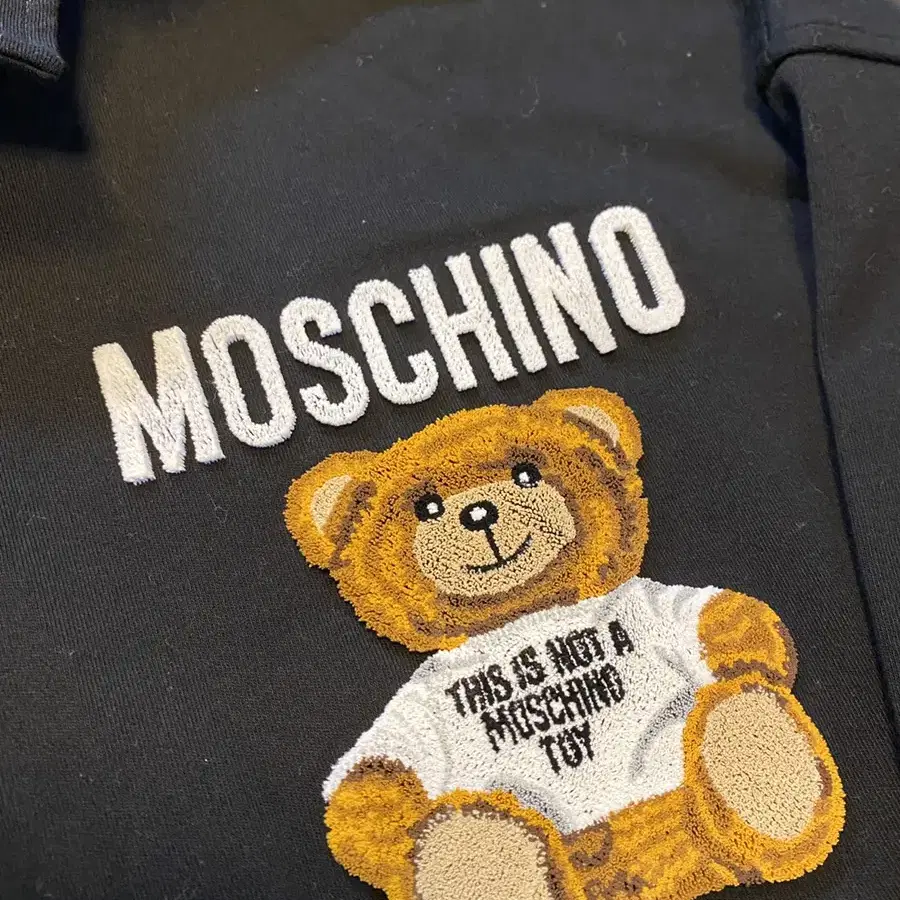 오늘만!)Moschino 모스키노 테디베어 블랙 폴로 드레스 36