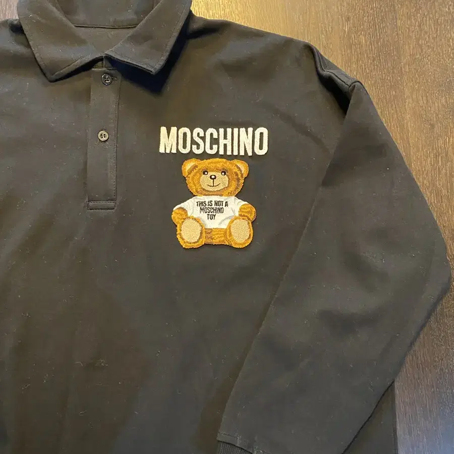 오늘만!)Moschino 모스키노 테디베어 블랙 폴로 드레스 36