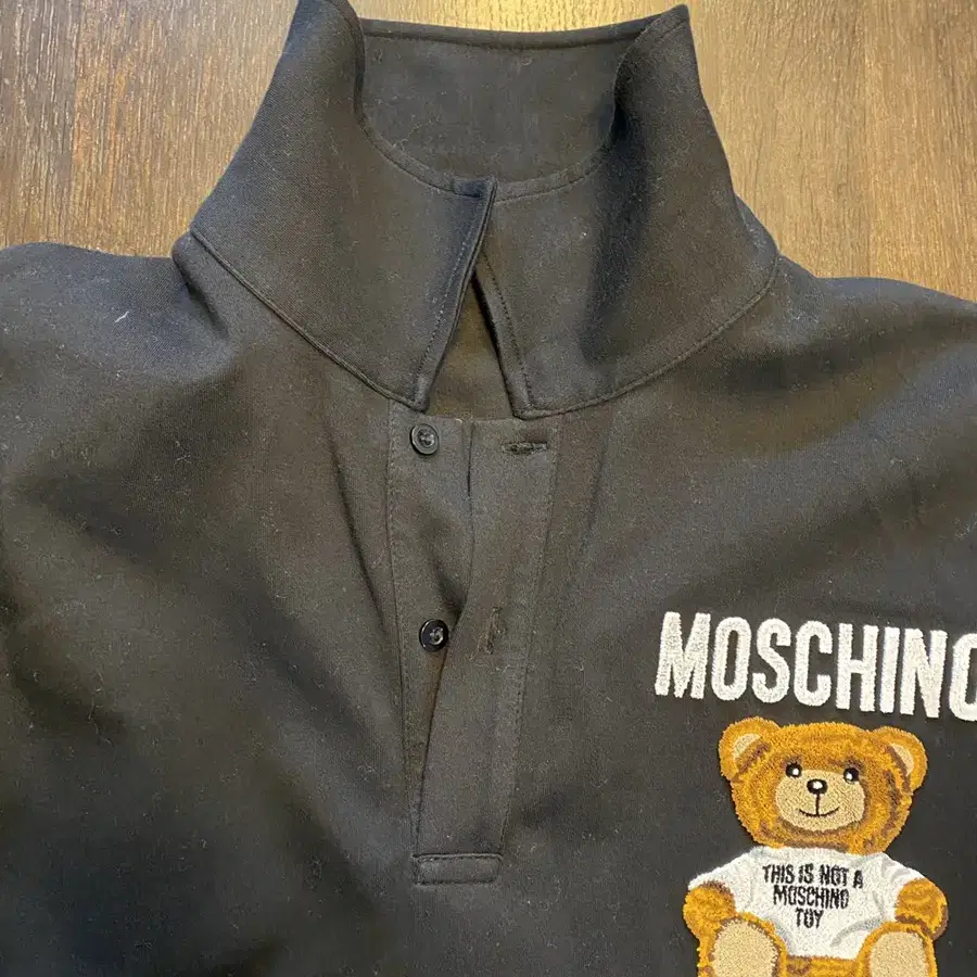 오늘만!)Moschino 모스키노 테디베어 블랙 폴로 드레스 36