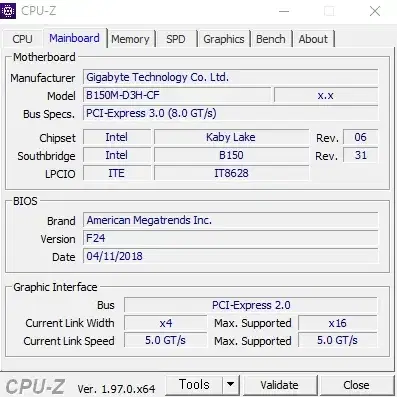 GAGABYTE GA-B150M-D3H 1151 메인보드(내용필독)