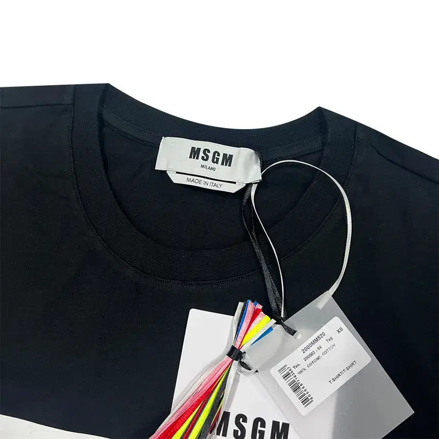 명품편집샵 MSGM 반팔 티셔츠 2000MM520 200002 블랙