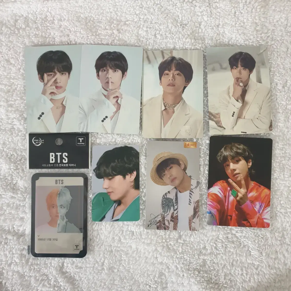 BTS Taehyung V photocard 8 pieces in bulk