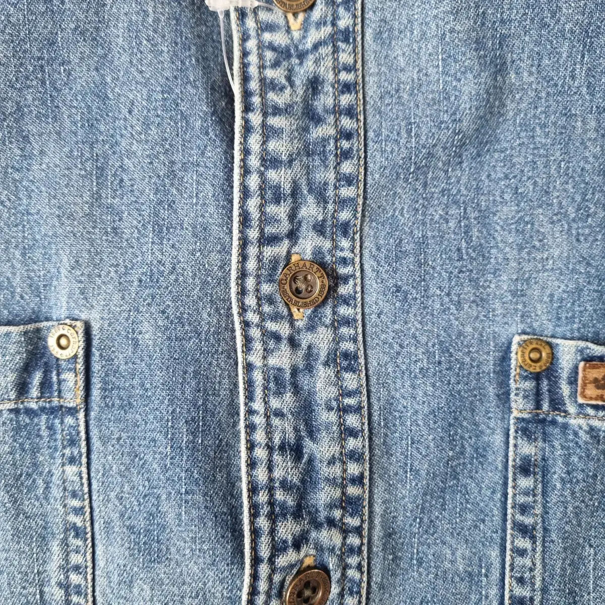 M 칼하트 데님 청 셔츠 . Carhartt Denim Shirt