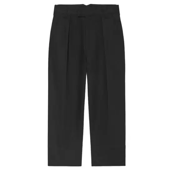 더패브릭 HERRINGBONE TWILL TROUSERS BLACK