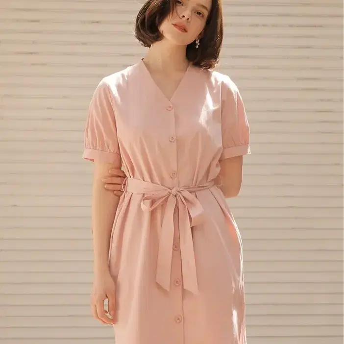 YUPPE v cotton onepiece_pink 사이즈 Free