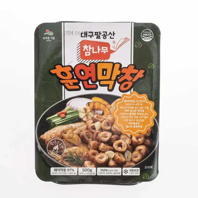 [산수골식품] 참나무  훈연막창500g(막창400g+된장소스100g)