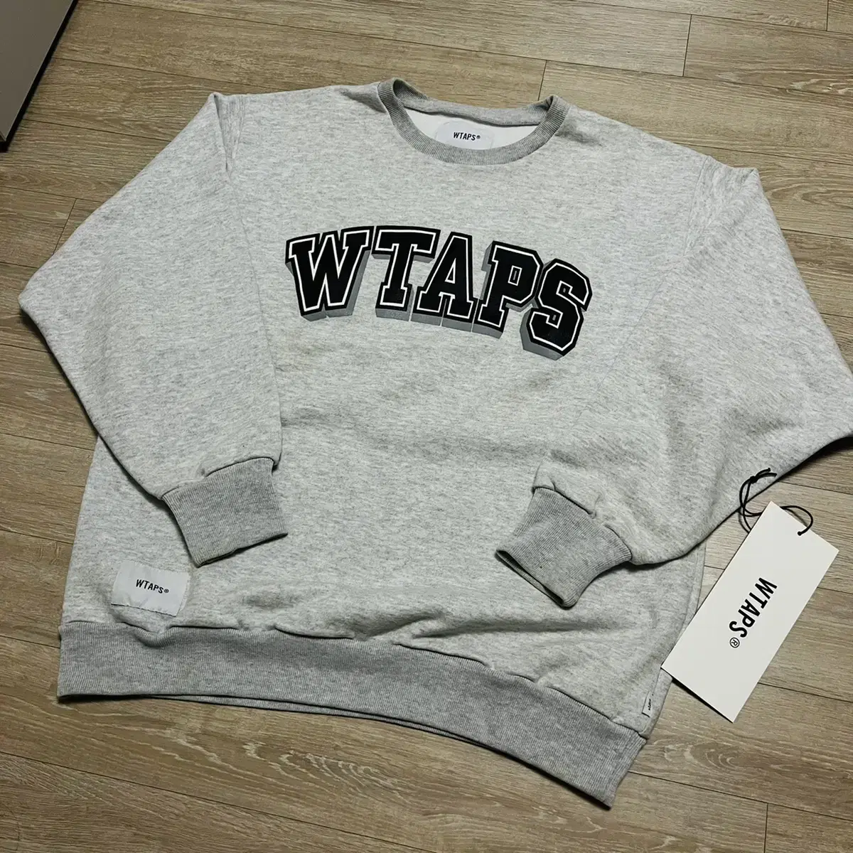 [2] 20ss 더블탭스 디자인 크루넥 맨투맨 wtaps 그레이