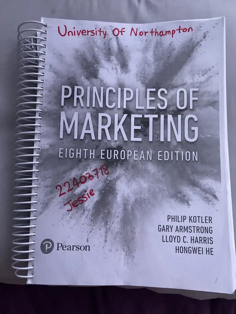 Pearson Marketing Philip Kotler 스프링 제본