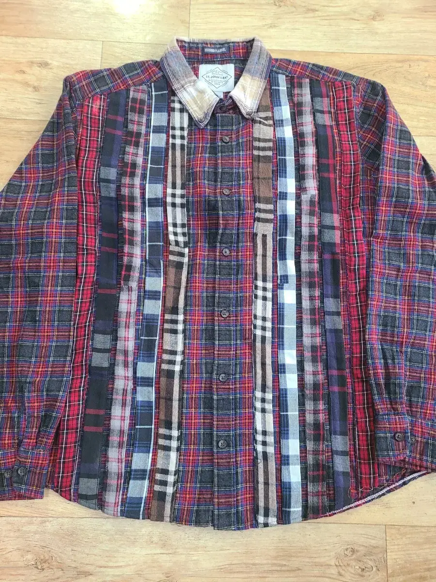 st.john's bay flannel button-down remake shirt