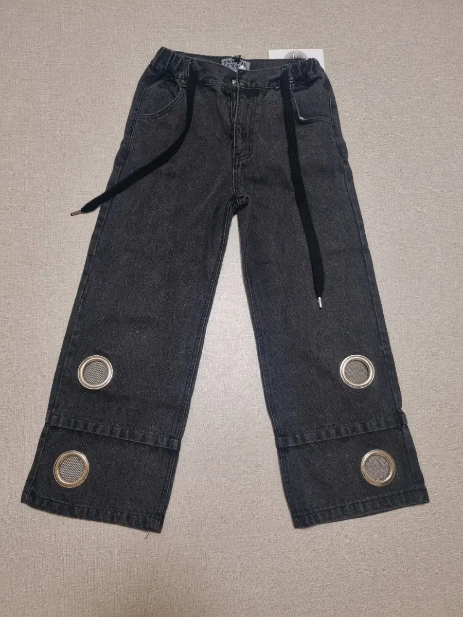 Plasmasfair Unique Hole Denim Jeans Black Blue