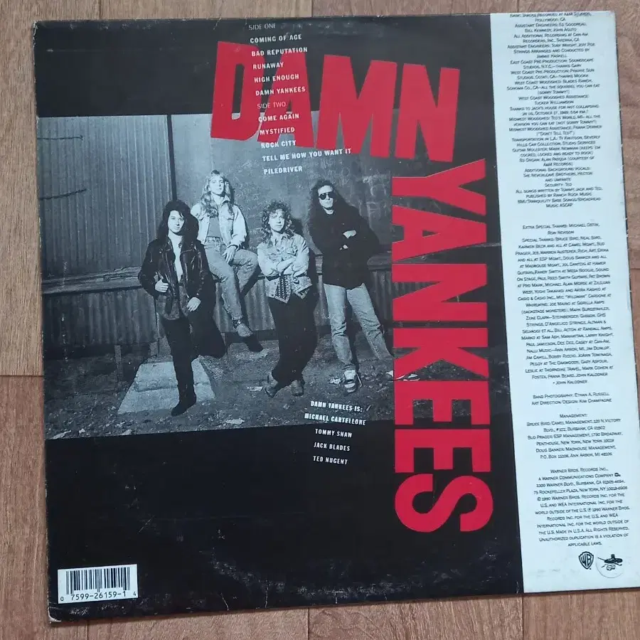 damn Yankees lp 준라이센스 빽판 엘피