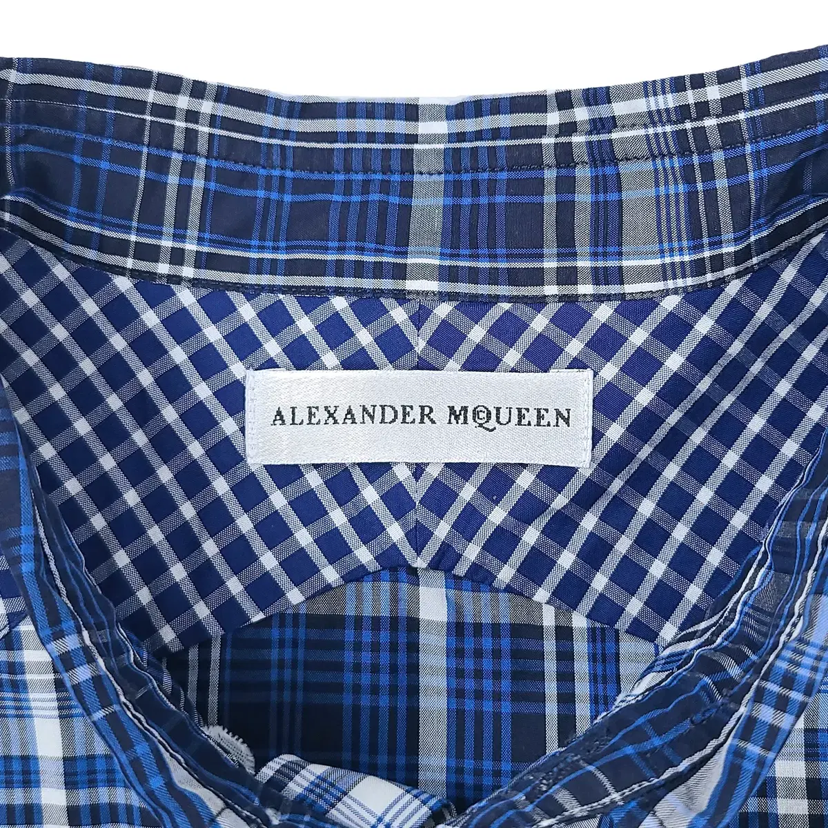 알렉산더 맥퀸 체크 셔츠 남방 ALEXANDER MCQUEEN 니들스