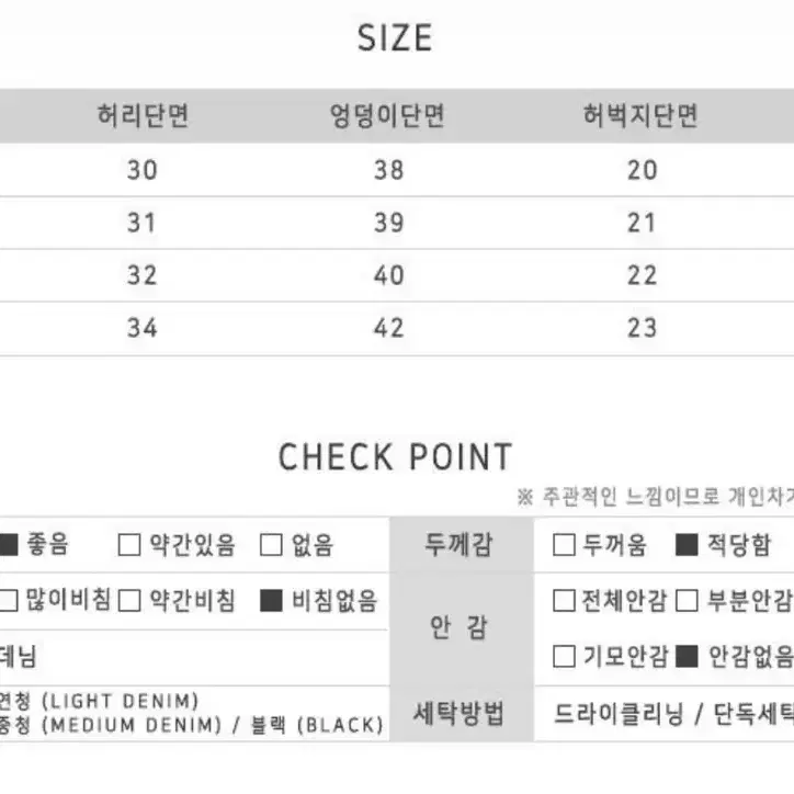 부츠컷 연청 s (실사0)