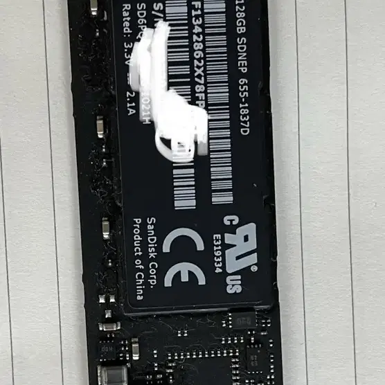 애플 정품 SSD 128GB 판매합니다. 