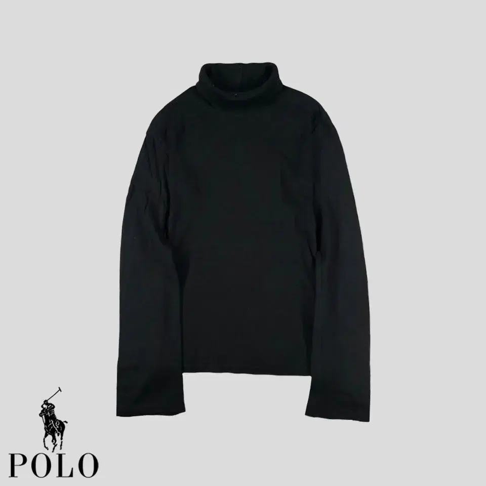 Polo Ralph Lauren Black Simple Polar Neck Long Sleeve T-Shirt SIZE WOMENS M-L