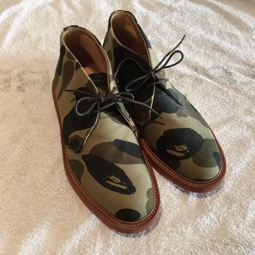 베이프 A Bathing Ape x Mark McNairy 카모 부츠