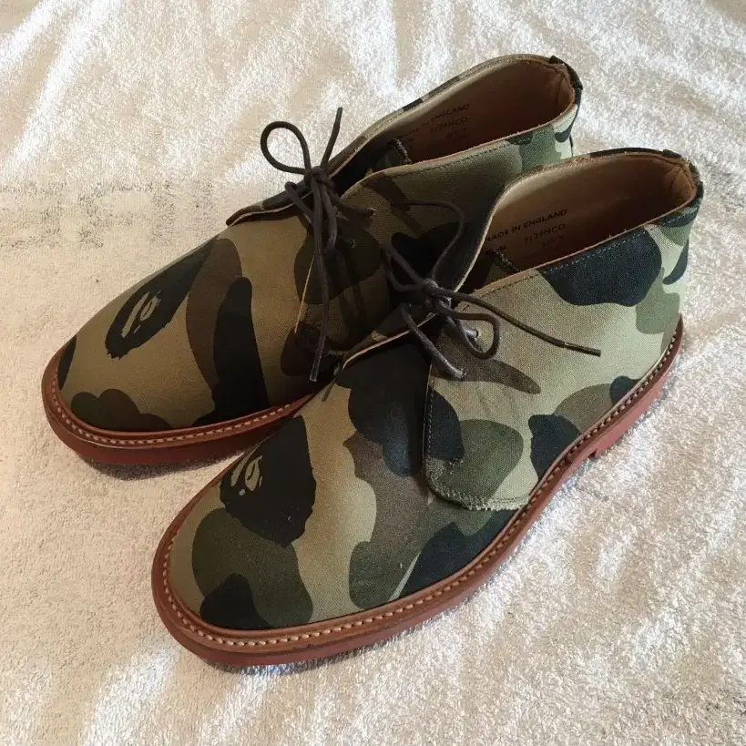 베이프 A Bathing Ape x Mark McNairy 카모 부츠