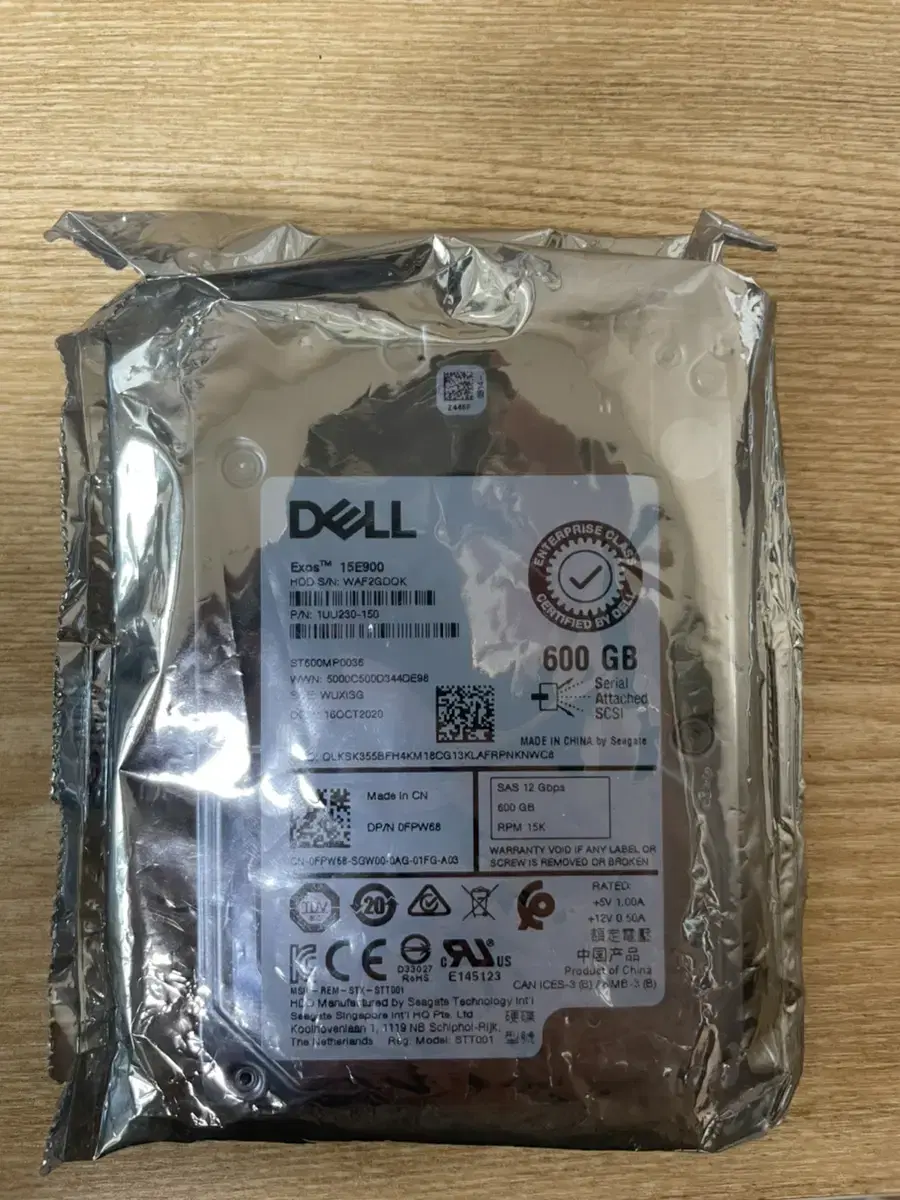 Dell 600G 15K SAS 팔아요.