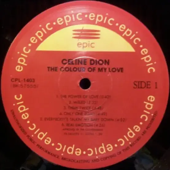 celine dion lp korea 1993 