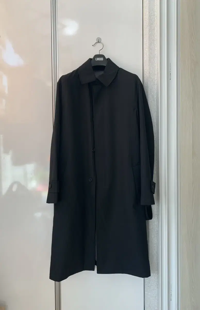 Elmood Premium Wool Overcoat Balmacan Coat Black