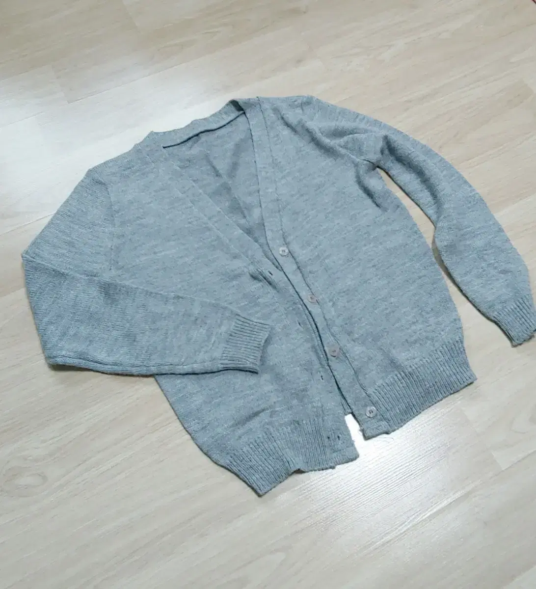 Gray cardigan