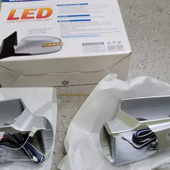 로체 사이드미러커버 앗세이 3way LED