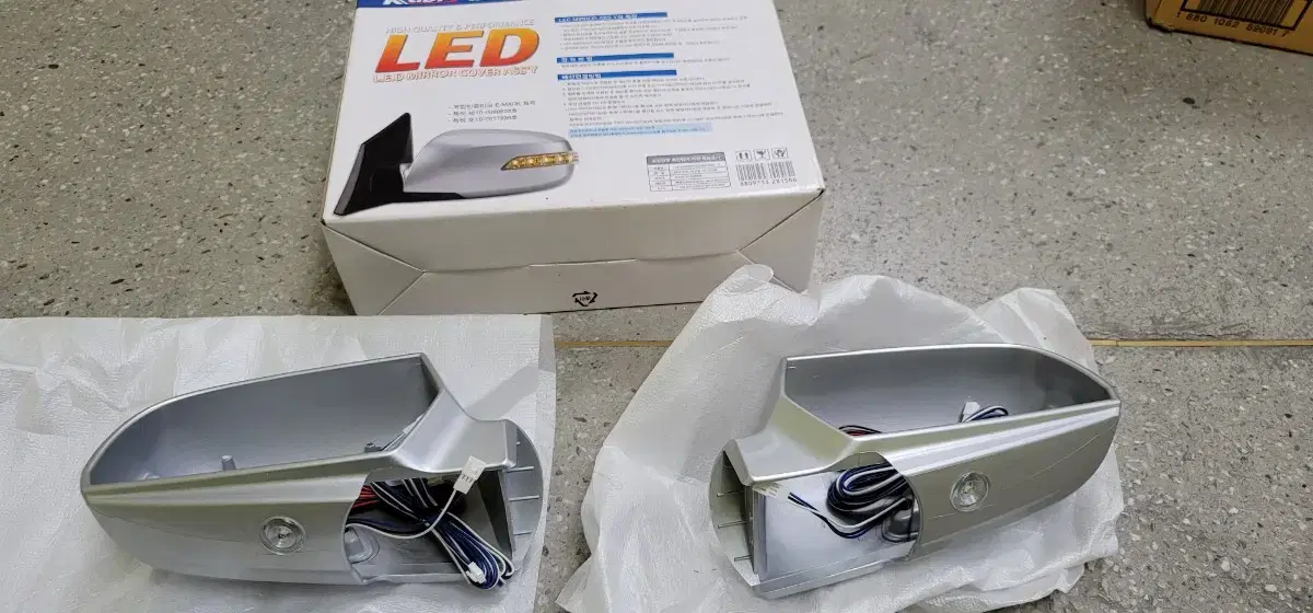 로체 사이드미러커버 앗세이 3way LED