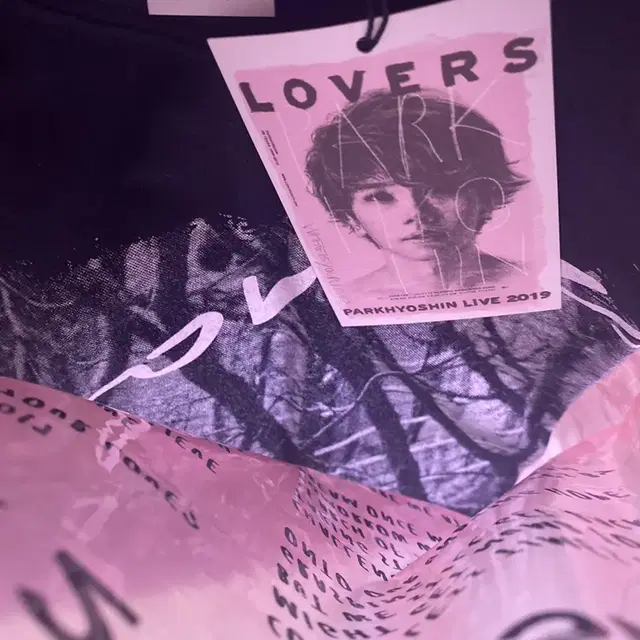 박효신 LOVERS 반팔티 블랙 M사이즈