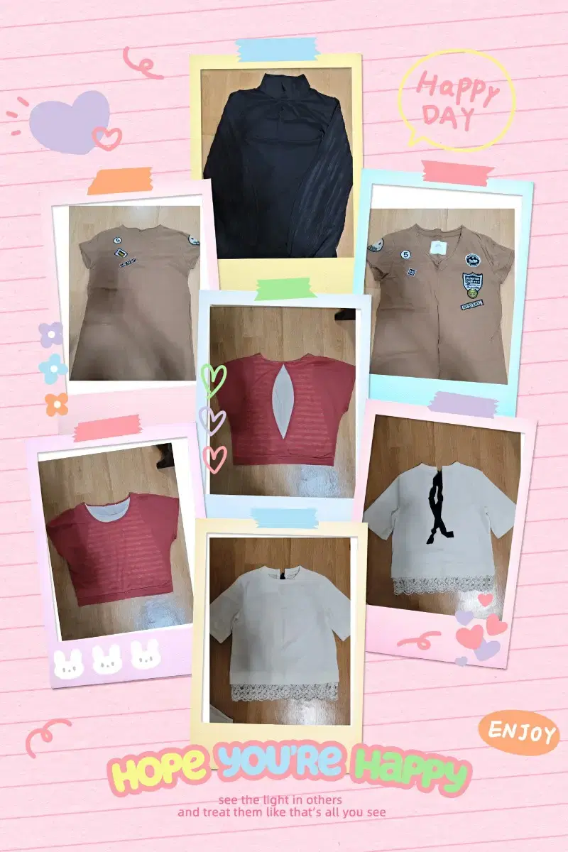 Blouse, T-shirt, and other items