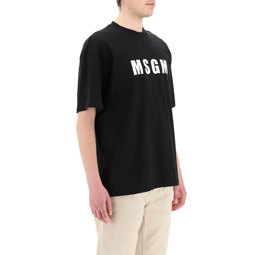 명품편집샵 MSGM 로고 반팔티 3240MM94 227298 99