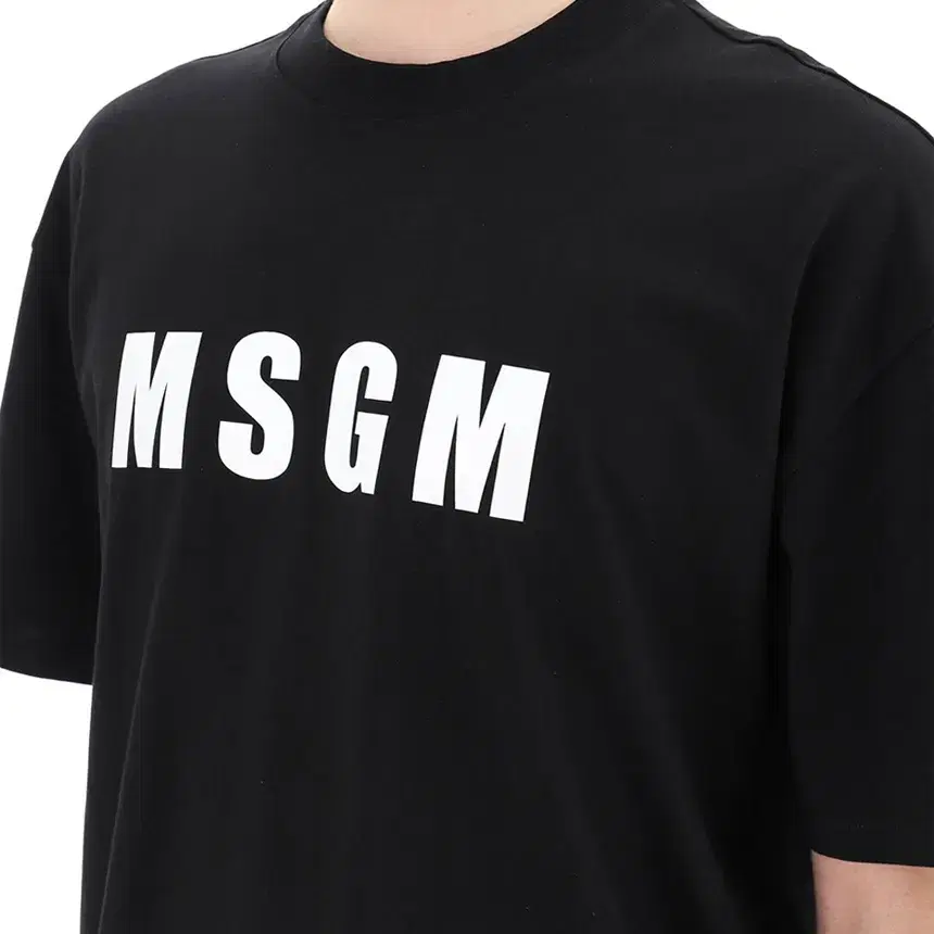 명품편집샵 MSGM 로고 반팔티 3240MM94 227298 99