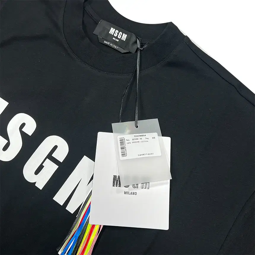 명품편집샵 MSGM 로고 반팔티 3240MM94 227298 99