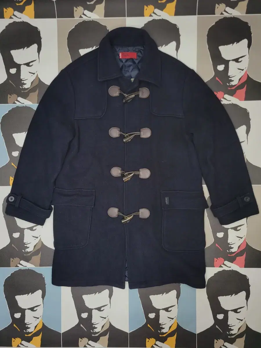 Navy Levi's Duffel Coat L 100