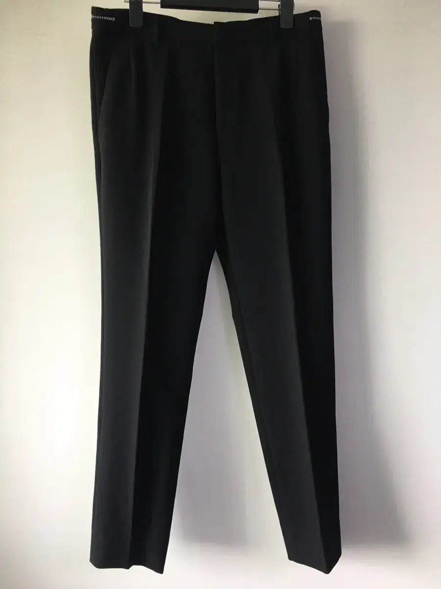 (86 size) Time Homme / Zipper Slacks Black