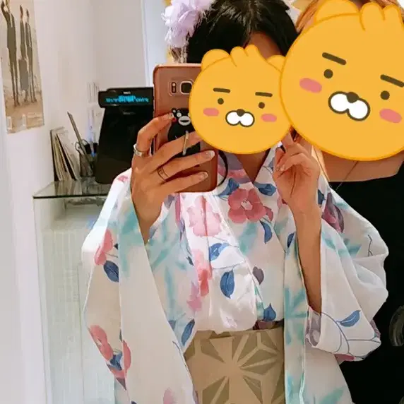 졸업의상 유카타 기모노 코스프레 졸업사진